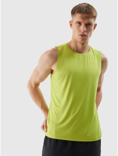 Pánský sportovní tank top regular z recyklovaných materiálů 4F - šťavnatý zelený