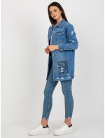 Dámská džínová bunda HM KR model 20190960 Modrá jeans - FPrice