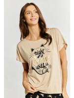 Volné pyžamo Monnari Pyjama Top Beige