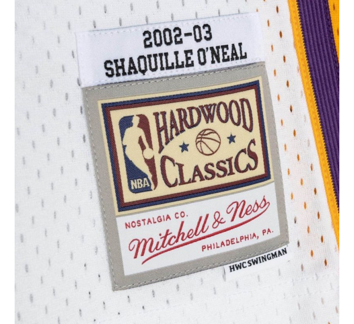 Mitchell & Ness Los Angeles Lakers NBA Shaquille O'Neal M Pánské tričko SMJY4442-LAL02SONWHIT