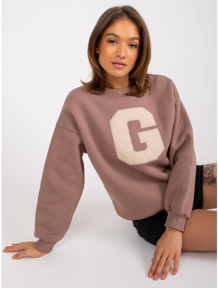 Hnědá mikina Severine Crewneck