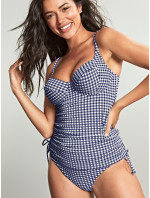 Swimwear Gingham Balcony Tankini navy gingham SW1741