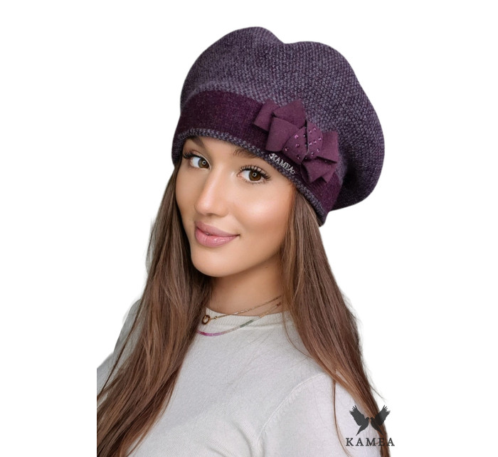 Kamea Beret K.16.016.14 Purpurový