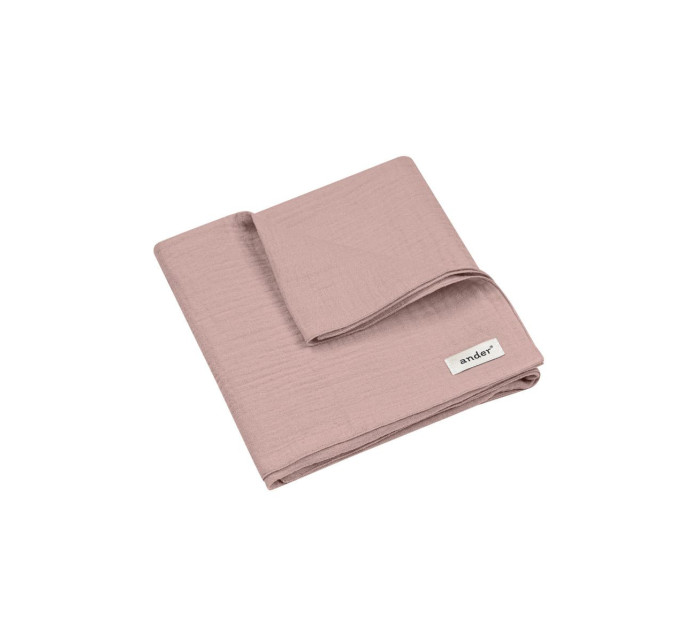 Ander Muslin Swaddle Elena Dusty Pink