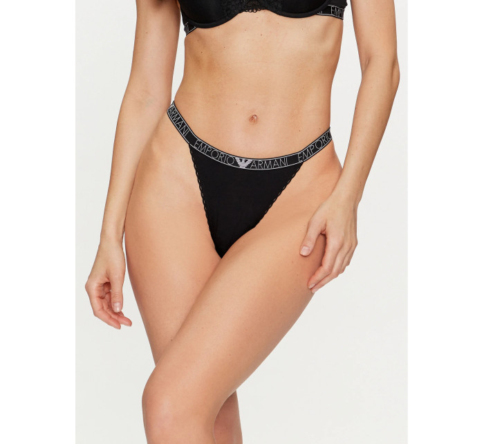 Dámské tanga 164282 4R221 00020 černé - Emporio Armani