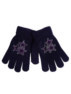 Yoclub Gloves RED-0216G-A250-003 Navy Blue