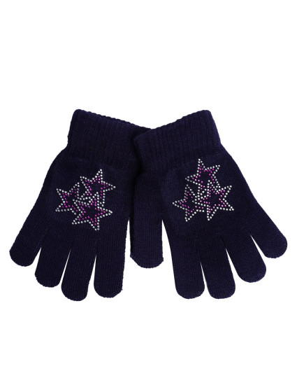 Yoclub Gloves RED-0216G-A250-003 Navy Blue