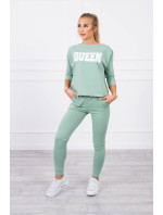 Set s potiskem Queen dark mint