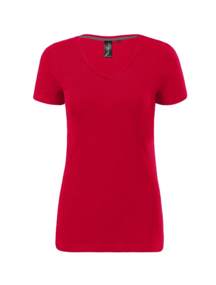 Action Vneck tričko dámské model 20642639 red - MALFINI, a.s.