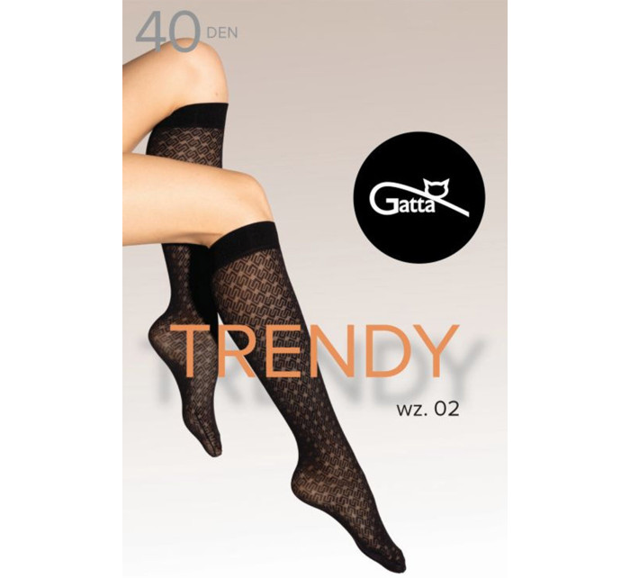 Gatta Knee Socks 02 40 DEN kolor:nero