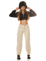 Sexy Highwaist Cargo Pants "beige"