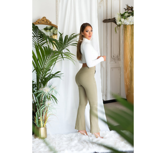 Sexy  Highwaist Pants with cut model 19627078 - Style fashion