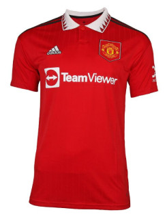 Pánské polo tričko Manchester United H Jsy M H13881 červené - Adidas