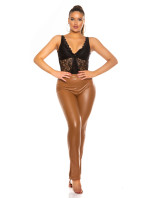 Sexy  Leather Pants with Slit model 19616873 - Style fashion