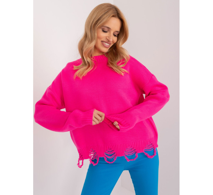 Sweter BA SW 0559.26 fluo różowy