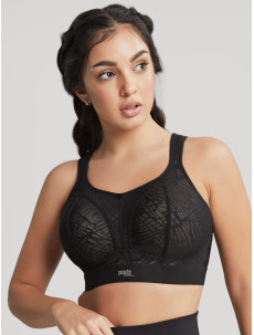 Sportovní podprsenka Non Wired Bra black/latte 7341C - Panache