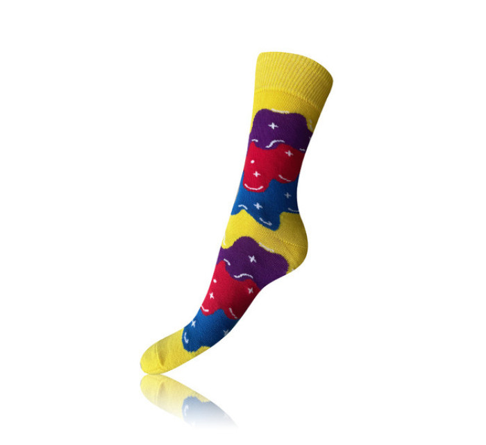 Dárková krabička zábavných crazy ponožek 4 páry CRAZY SOCKS BOX - BELLINDA - modrá