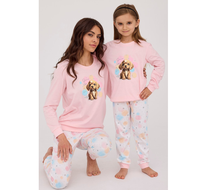 Dívčí pyžamo Cornette Kids Girl 594/179 Star dł/r 86-128