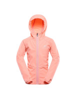 Dětská softshellová bunda s membránou ALPINE PRO SPERTO neon salmon