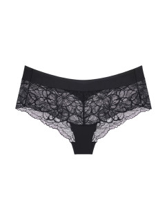 Dámské kalhotky Body Make-Up Illusion Lace Shorty - BLACK - černé 0004  - TRIUMPH