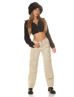 Sexy Highwaist Cargo Pants "beige"