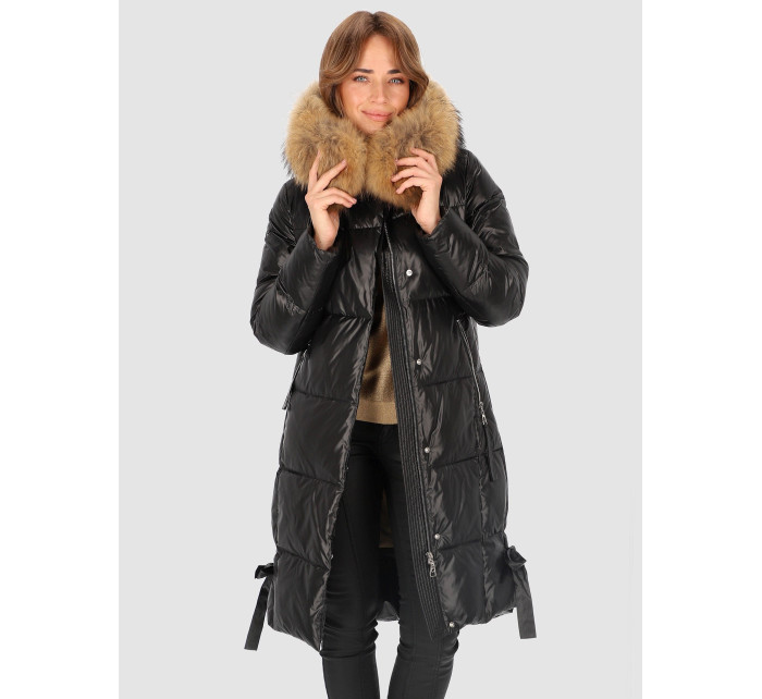 PERSO Coat BLH230000FXR Černá barva