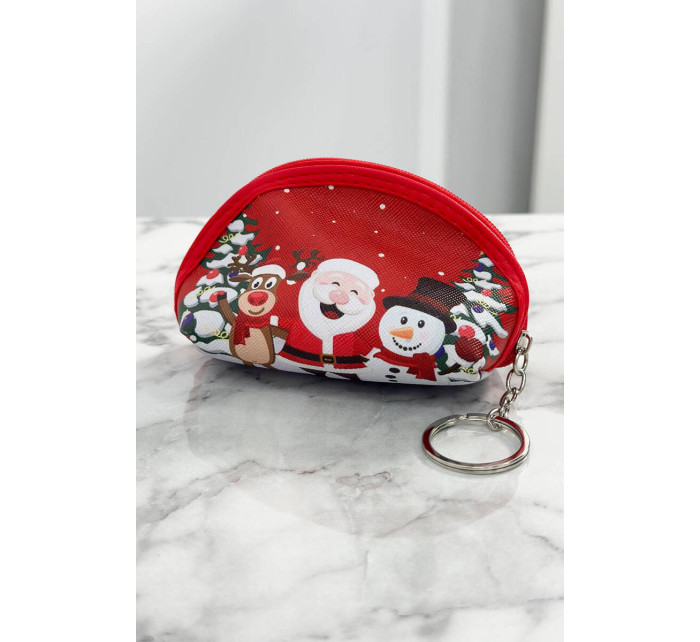Kabelka s vánočním motivem BB315-159-PR5 červený