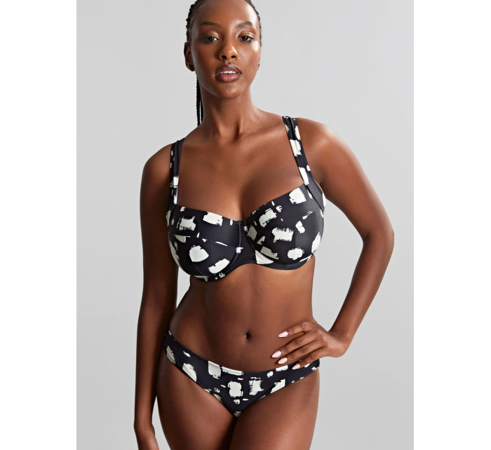 Swimwear Black Sand Balcony Bikini black sand print SW1722A