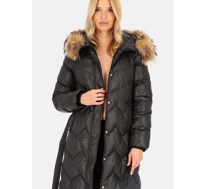 PERSO Coat BLH241011FXR Černá barva