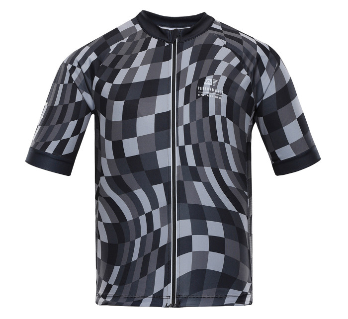 Pánský cyklistický dres ALPINE PRO SAGEN dk. true gray varianta pb