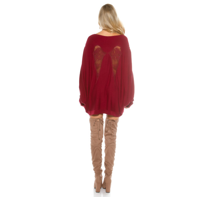 Trendy KouCla Oversize Bat Sweater