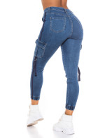 Trendy Highwaist Cargolook Jeans