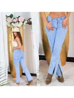 Sexy Highwaist flared Jeans with Slit