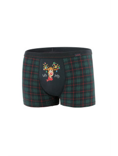 Boxerky Rudolph 3 007/63 Navy-Blue - Cornette