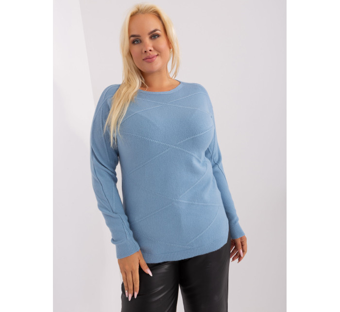 Sweter PM SW PM 3905.13 jasny niebieski