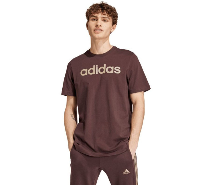 Tričko adidas Essentials Single Jersey Linear Embroidered M IZ4768