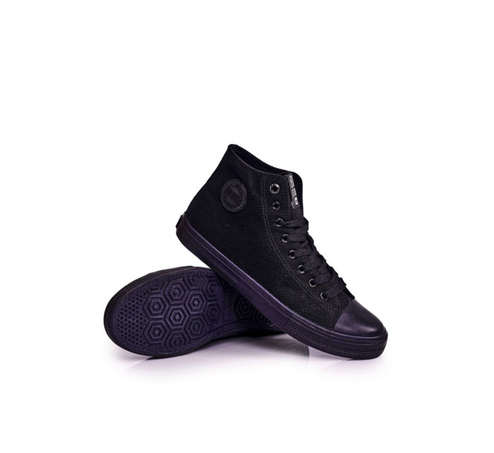 Men's Classic High Sneakers BIG STAR Black