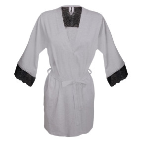 DKaren Housecoat Olena Grey