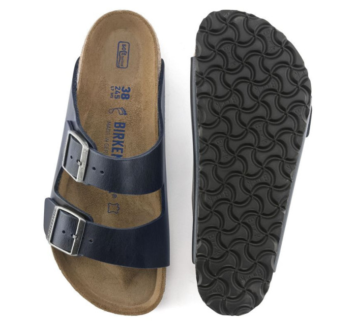 Arizona Soft bed Leather Žabky Blue   Leather model 20694266 - Birkenstock