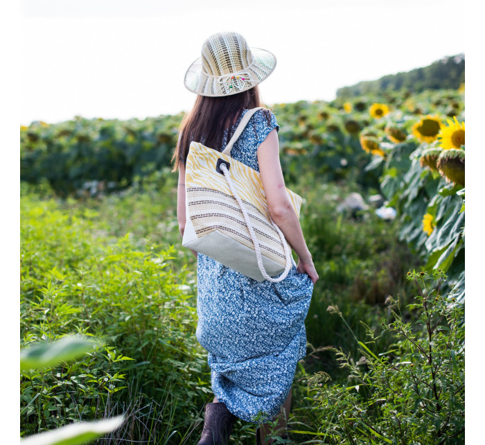 Art Of Polo Bag&Hat Tr22102-1 White/Light Yellow