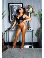 Sexy  Leather Pants with Slit model 19616873 - Style fashion