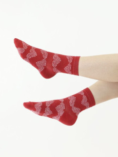 2pack model 18330533 ponožek 162 šedé a červené - Moraj
