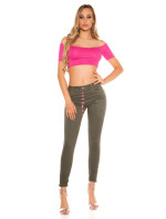 Trendy Koucla skinnies w. lower crotch