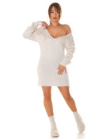 Sexy Oversized longsleeve knit dress