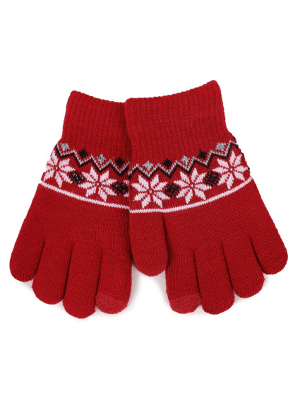 Yoclub Gloves RED-0019G-A25C Red