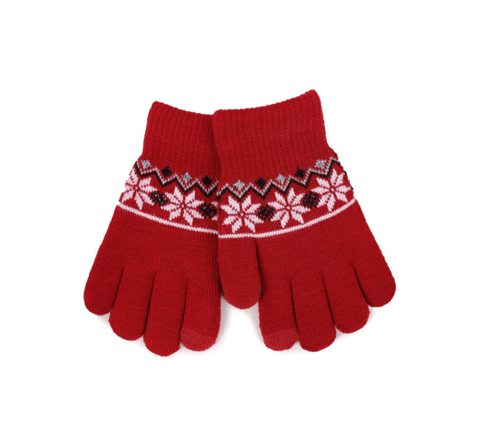 Yoclub Gloves RED-0019G-A25C Red