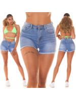 Sexy Highwaist Jeans Shorts with model 19632673 - Style fashion