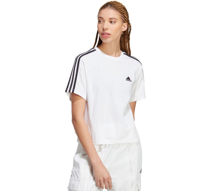 Essentials Tričko s třemi pruhy Crop Top W model 20546565 - ADIDAS