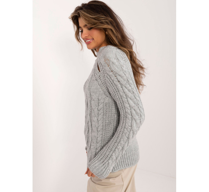 Sweter BA SW 1560.19 szary