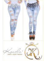 Curvy KouCla Skinny Jeans  lace model 19607832 - Style fashion